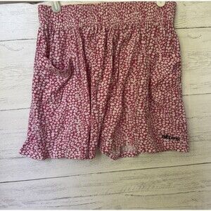 Vintage Billabong Pink Floral Skirt Size Small Soft Stretchy Pockets 90s Skater